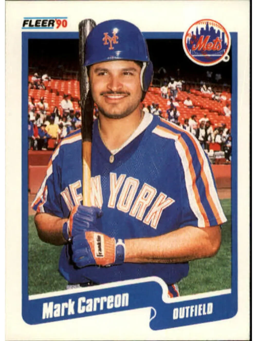 1990 Mark Carreon Fleer Baseball Card #198